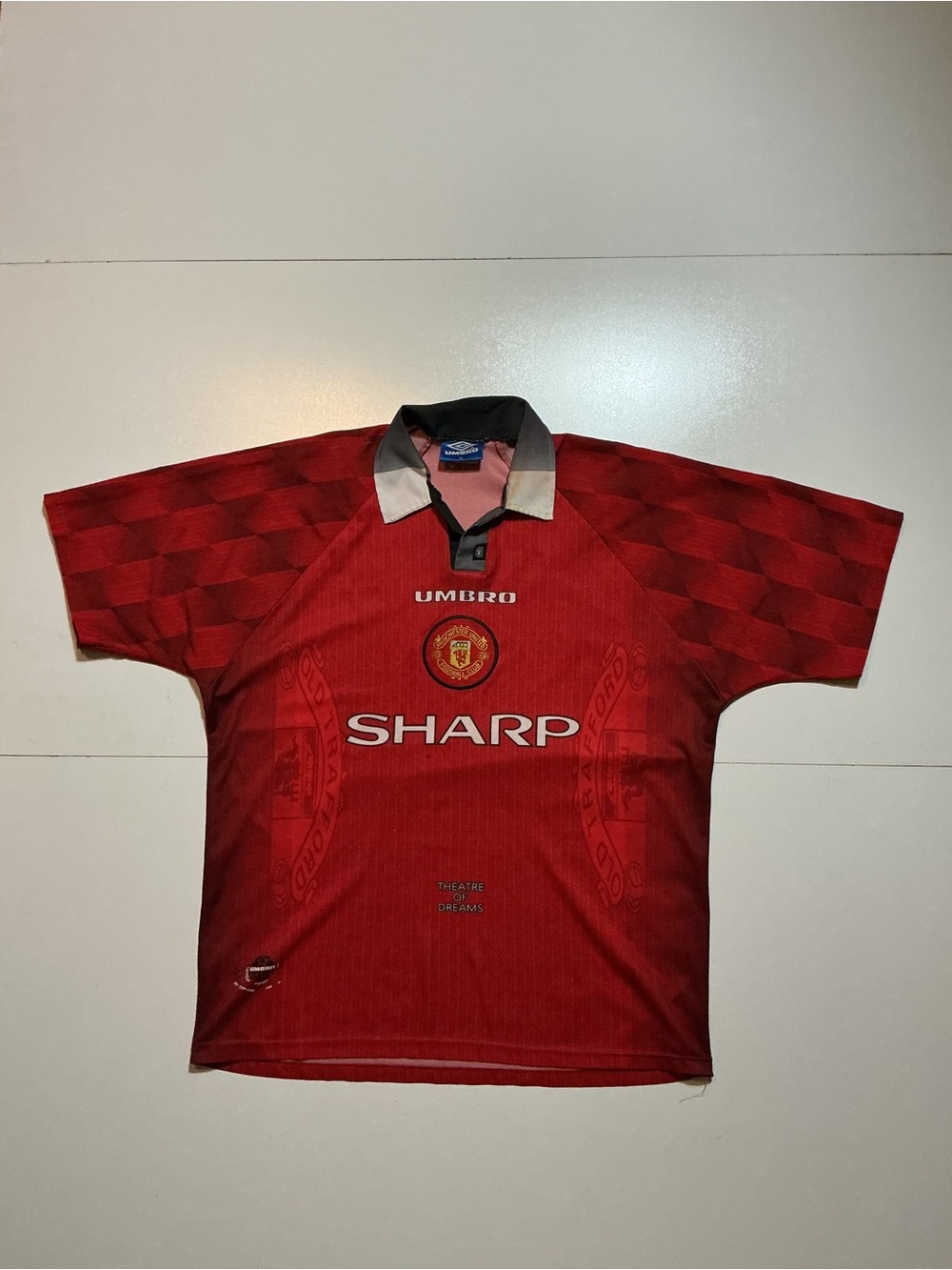 Vintage 1996-1998 Umbro Manchester United Home Football Club Soccer Jersey
